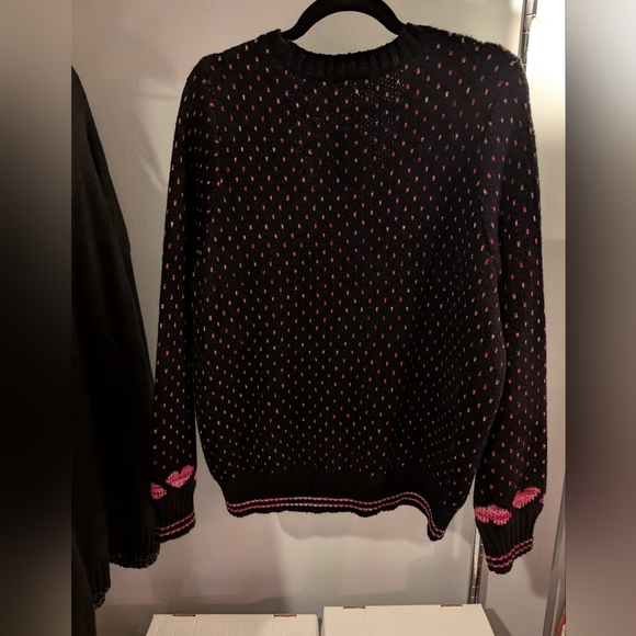 NWT Torrid Pink Hearts Cardigan Drop Shoulder V-Neck Button Front Sweater Size 2 - Picture 10 of 13